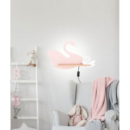 LED wandlamp voor kinderen inclusief plank SWAN LED/5W/230V