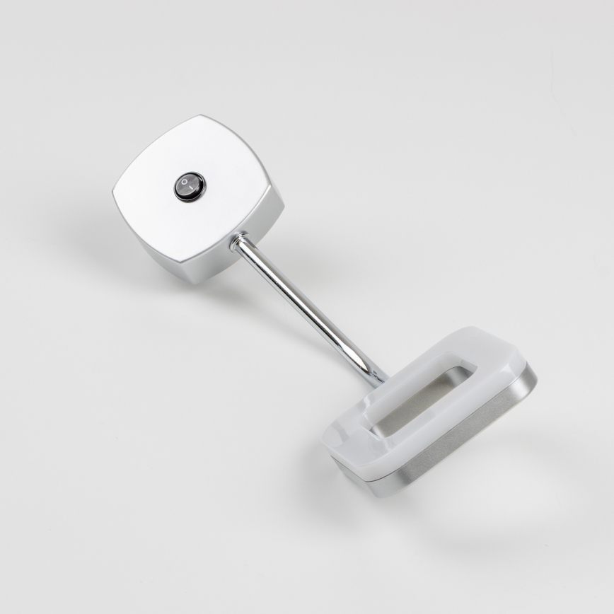 LED-wandlamp voor stopcontact LED/3,2W/230V mat chroom