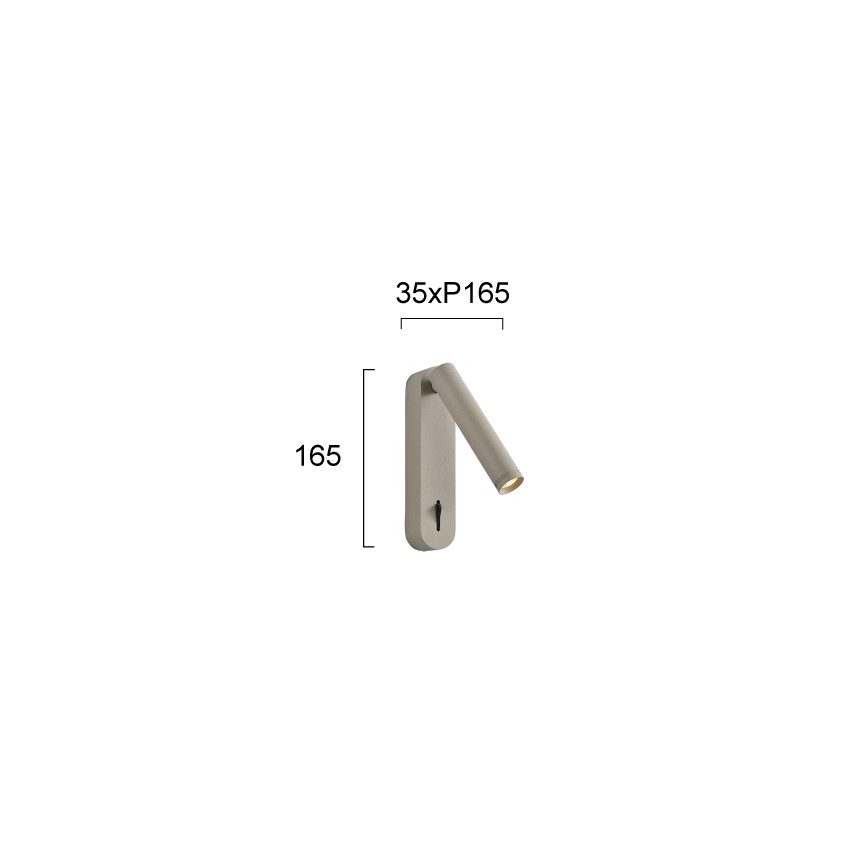 LED wandspot ABRIEL LED/6W/230V beige