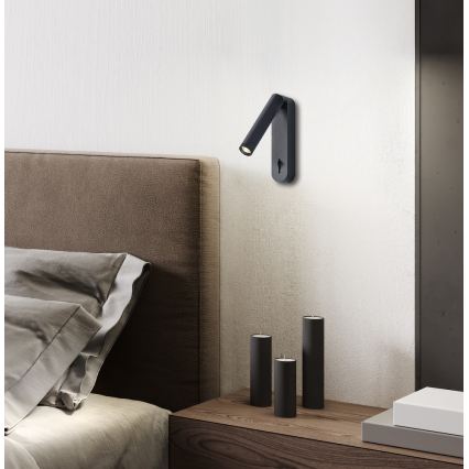 LED-wandspot ABRIEL LED/6W/230V zwart