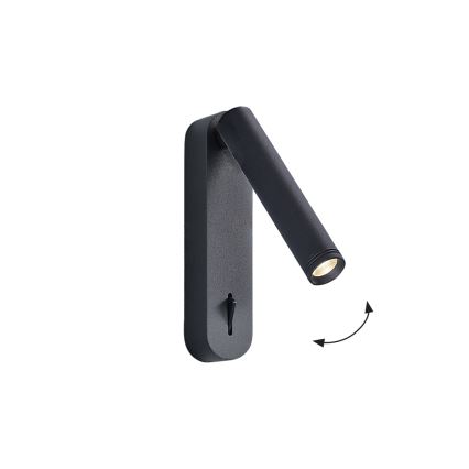 LED-wandspot ABRIEL LED/6W/230V zwart