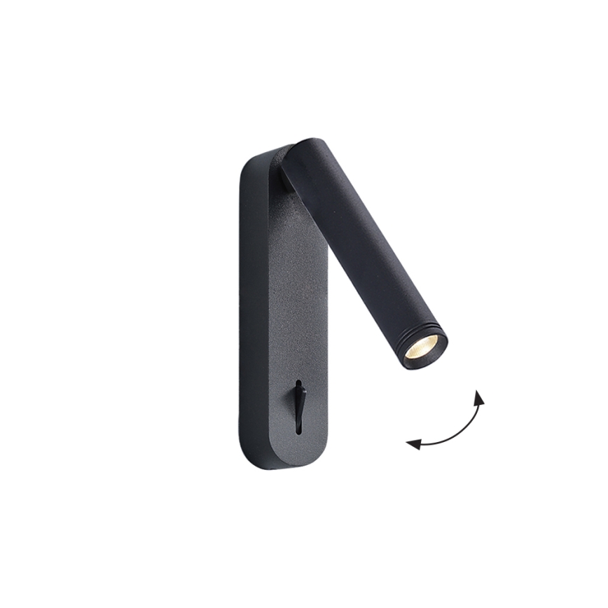 LED-wandspot ABRIEL LED/6W/230V zwart