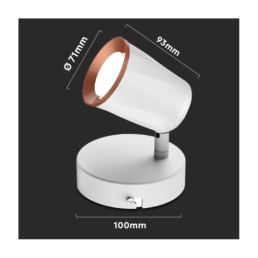 LED Wandspot LED/5W/230V 4000K wit