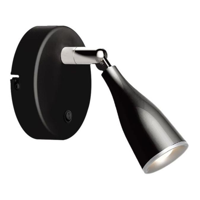 LED Wandspot met schakelaar LED/4,5W/230V 4000K zwart