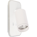 LED wandspot PIPE 1xGU10/10W/230V + LED/6W wit