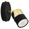 LED Wandspot TUBSSON 1xGU10/6,5W/230V zwart/goud