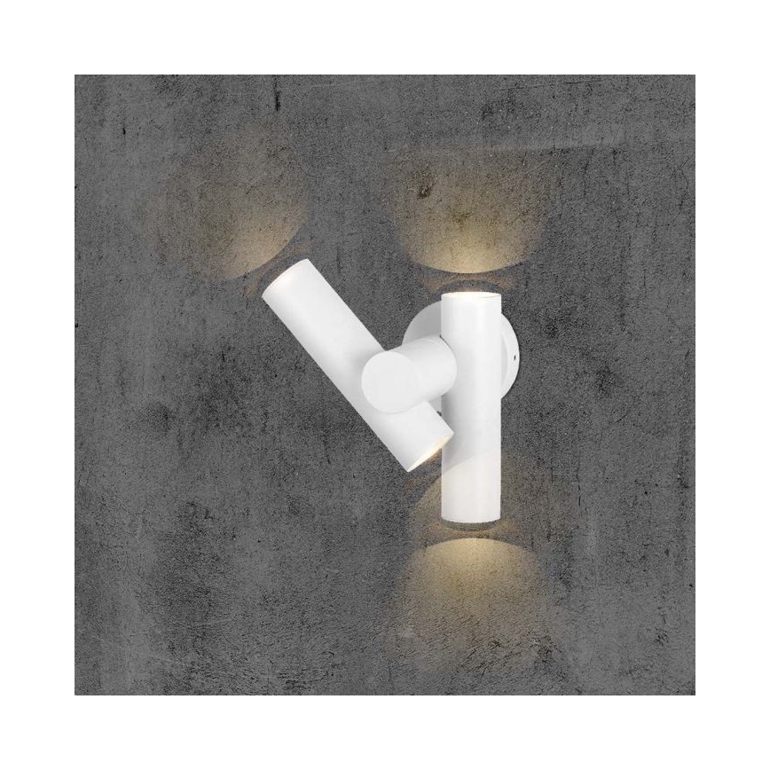 LED Buiten wall flexible Spot 2xLED/3W/230V 3000K IP44 wit