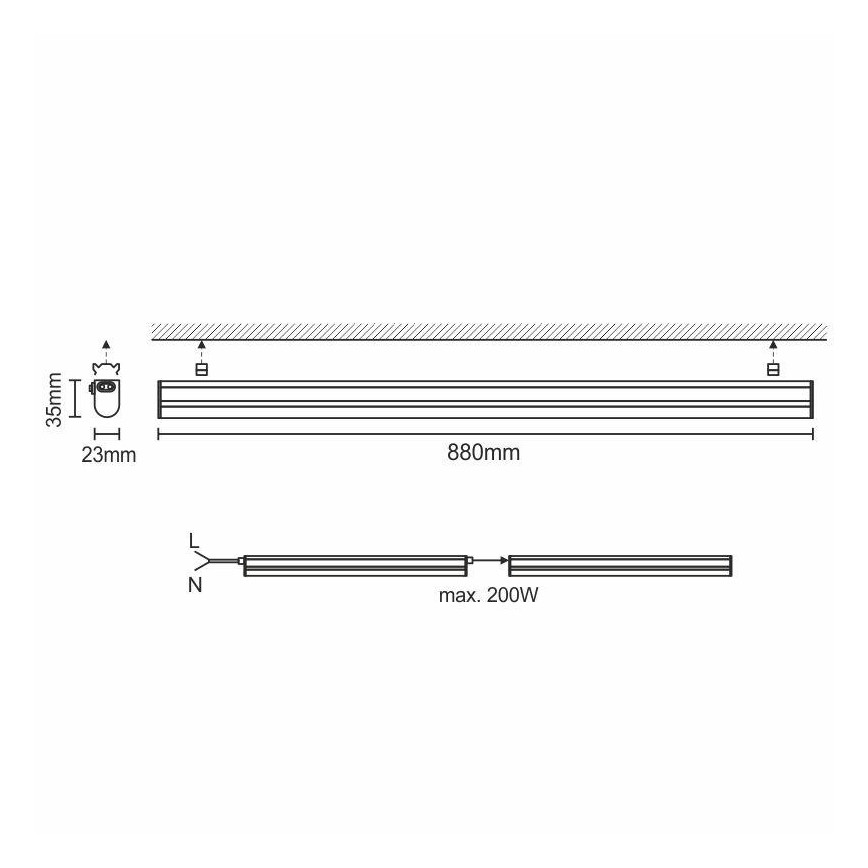 LED Werkbladverlichting LED/12W/230V 4000K