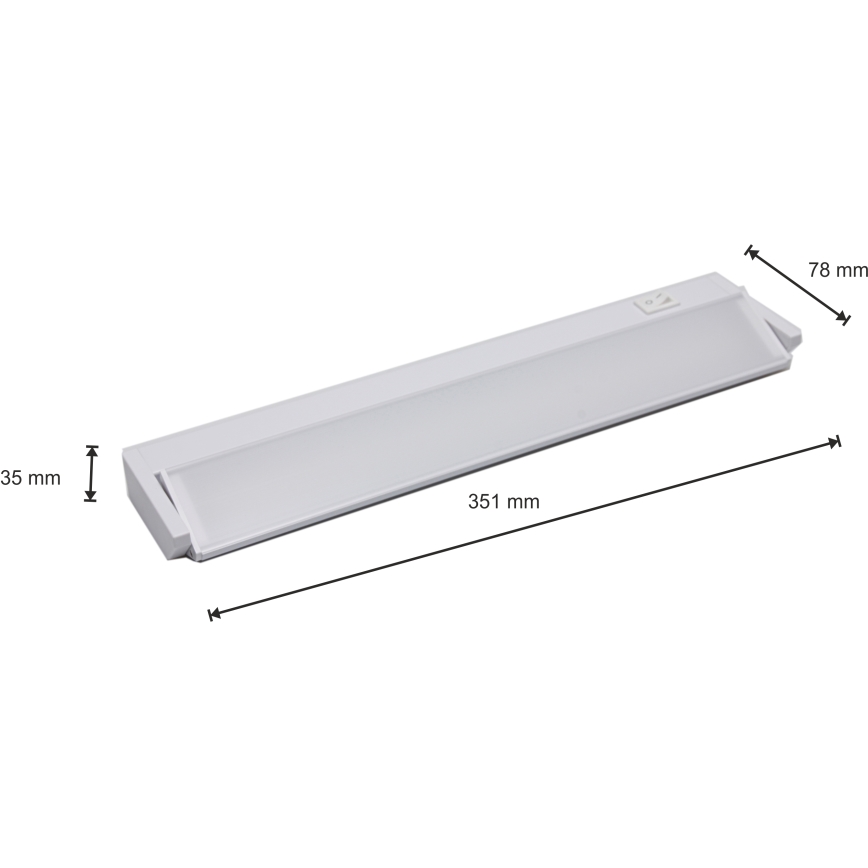 LED Werkbladverlichting LED/5W/230V Wit