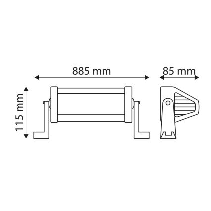 LED Werklamp EPISTAR LED/180W/10-30V IP67 6000K