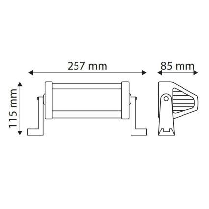 LED Werklamp EPISTAR LED/36W/10-30V IP67 6000K