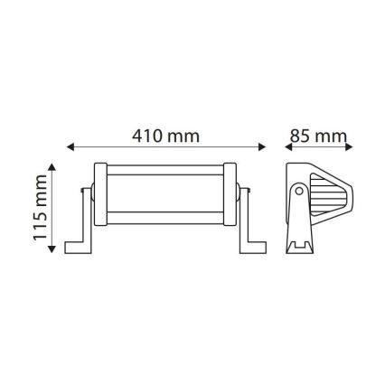 LED Werklamp EPISTAR LED/72W/10-30V IP67 6000K