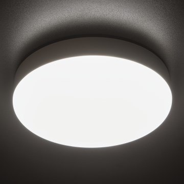 LED Werkverlichting plafond met bewegingssensor IPER LED/19W/230V IK10 IP65 rond wit