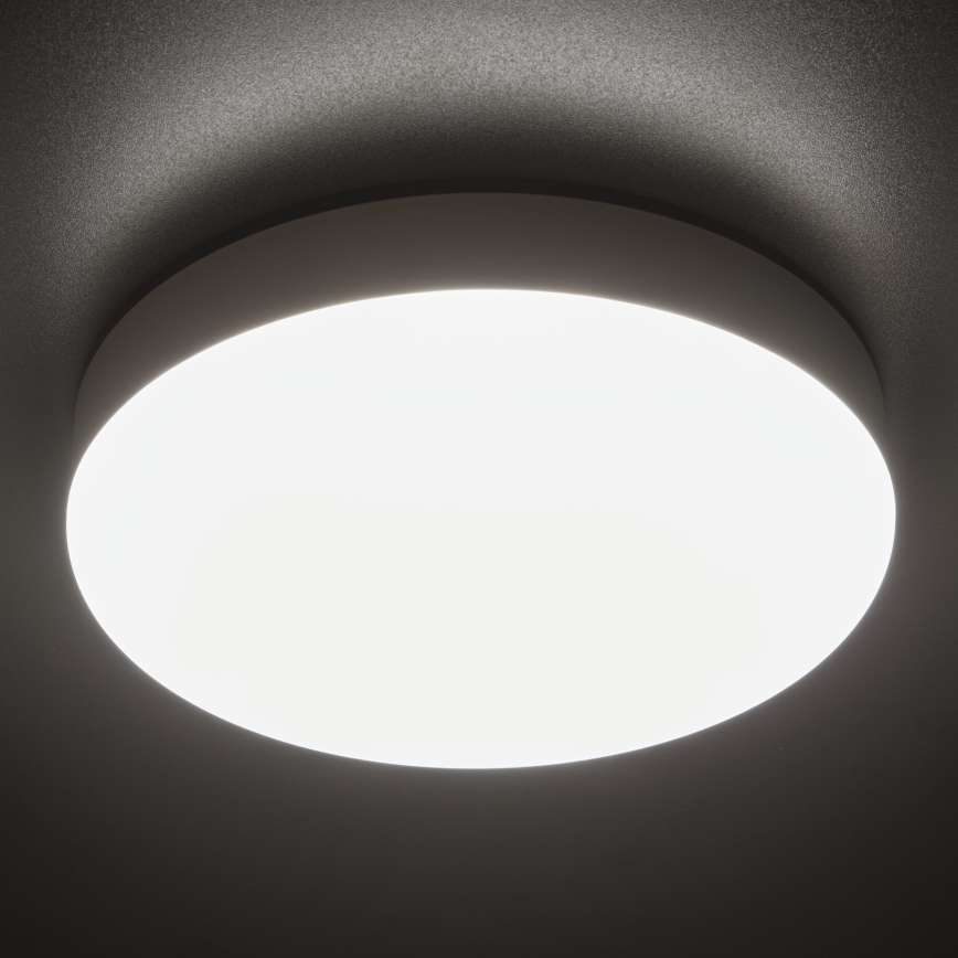 LED Werkverlichting plafond met bewegingssensor IPER LED/19W/230V IK10 IP65 rond wit