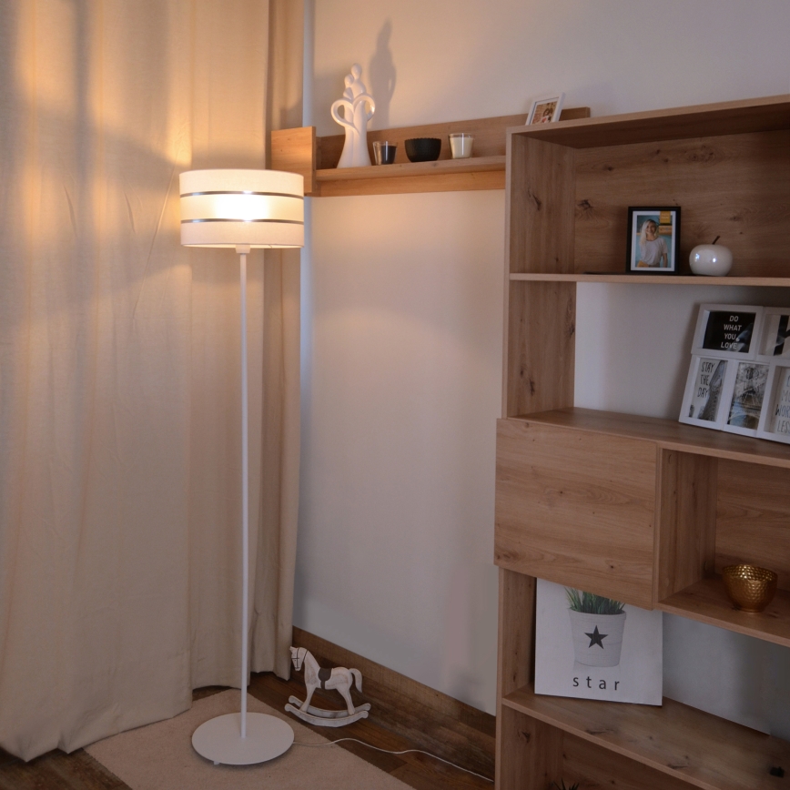 LED Witte Vloerlamp HELEN 1x E27 / 15W / 230V