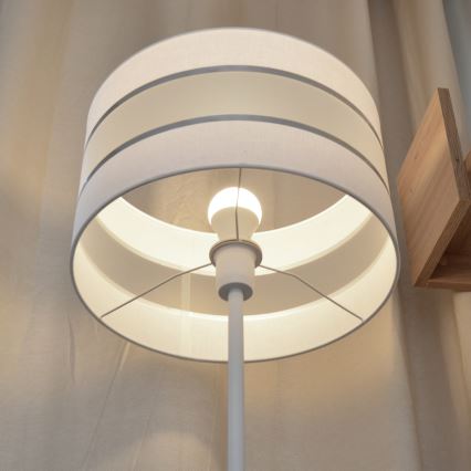 LED Witte Vloerlamp HELEN 1x E27 / 15W / 230V