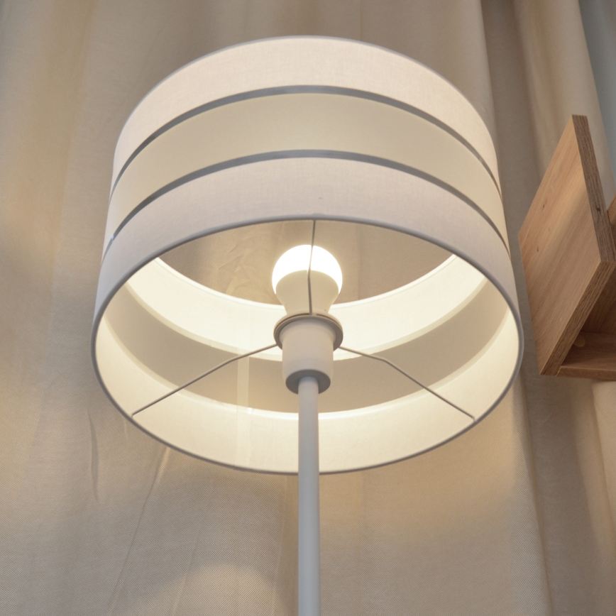 LED Witte Vloerlamp HELEN 1x E27 / 15W / 230V