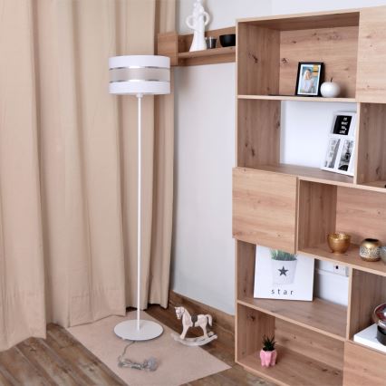 LED Witte Vloerlamp HELEN 1x E27 / 15W / 230V