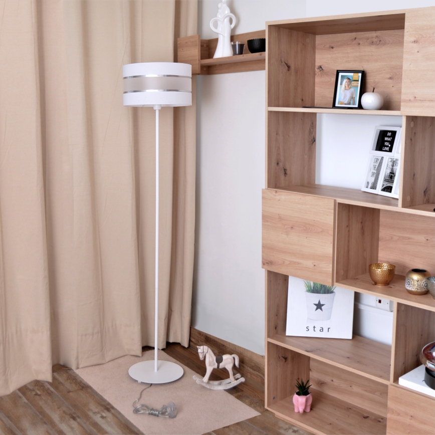 LED Witte Vloerlamp HELEN 1x E27 / 15W / 230V