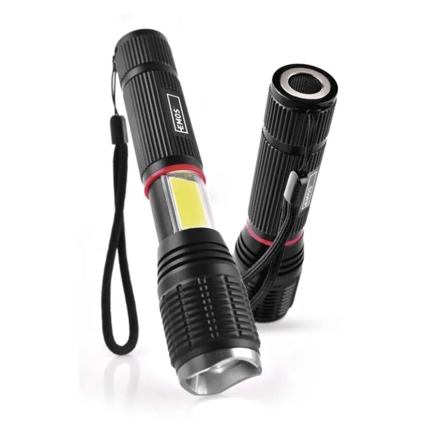 LED Zaklamp 2in1 COB LED/3xAAA