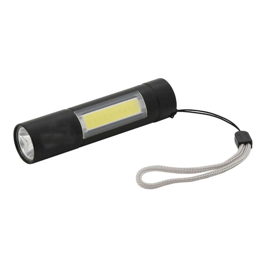 LED Zaklamp LED/400mAh zwart