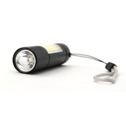 LED Zaklamp LED/400mAh zwart