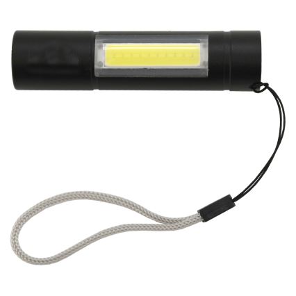 LED Zaklamp LED/400mAh zwart