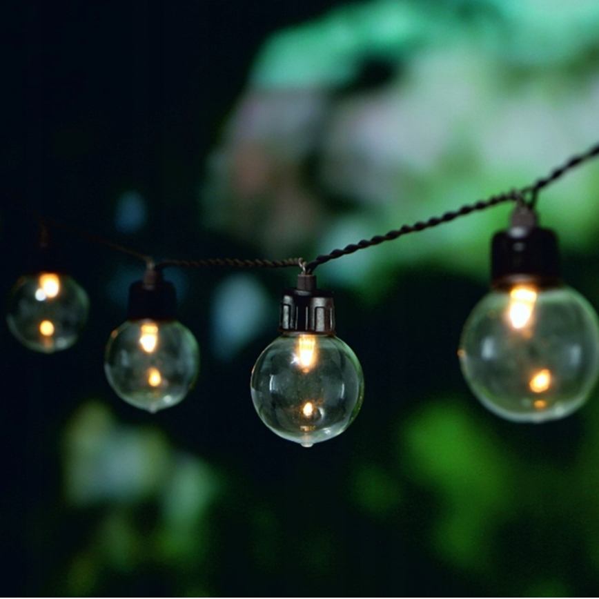 LED zonne-decoratief lichtsnoer 30xLED/8 functies 500 mAh 10,6 m IP67 warm wit