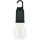 LED zonne- en USB-oplaadbare zaklamp LUMINA LUMO, 300 mAh, zwart
