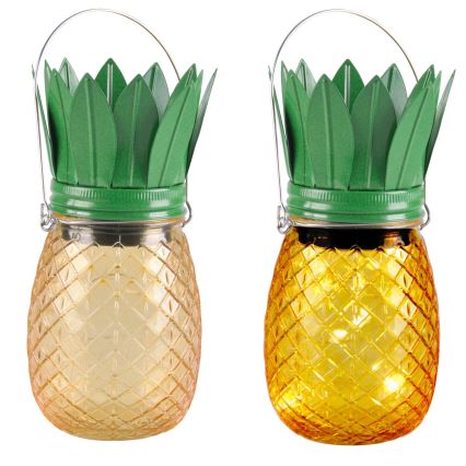 LED Zonne-energie lamp JAR LED/1,2V 150 mAh IP44 ananas