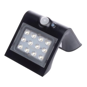 LED Zonne-energie lamp met bewegings- en schemersensor LED/1,5W/1200 mAh 3,7V IP65