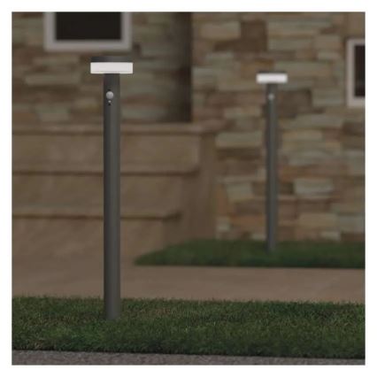 LED Zonne-energie lamp met sensor LED/2W/3,7V 1200 mAh IP44 80 cm