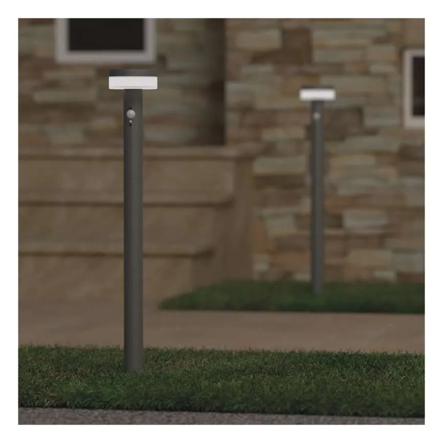 LED Zonne-energie lamp met sensor LED/2W/3,7V 1200 mAh IP44 80 cm