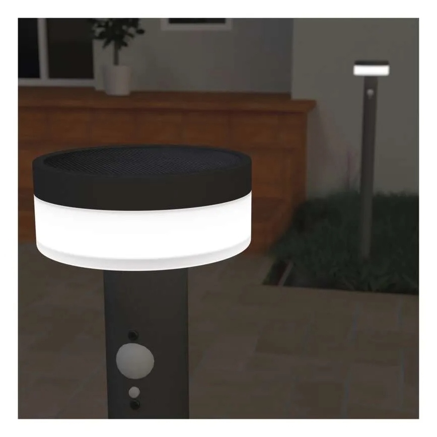 LED Zonne-energie lamp met sensor LED/2W/3,7V 1200 mAh IP44 80 cm
