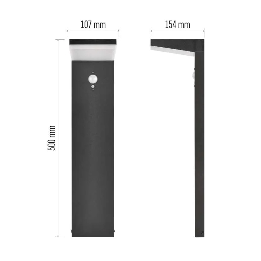 LED Zonne-energie lamp met sensor LED/4,4W/3,7V 2200 mAh IP44