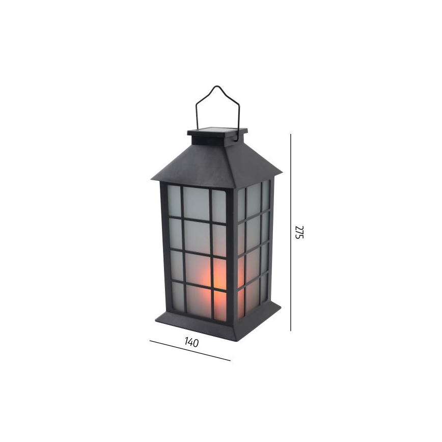 Zonne-LED hanglamp met sensor CANDELIO MILKY LED/1xAA 1600K IP44 200 mAh