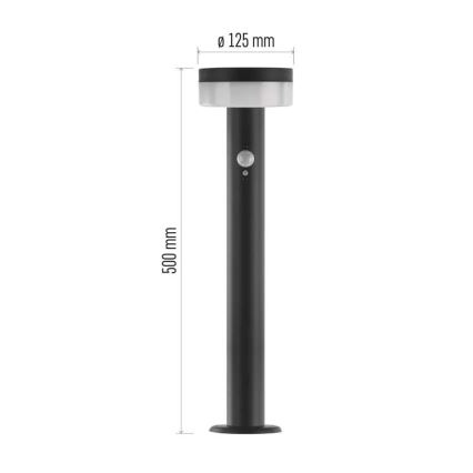 LED Zonne-energie lamp met sensor LED/2W/3,7V 1200 mAh IP44 50 cm