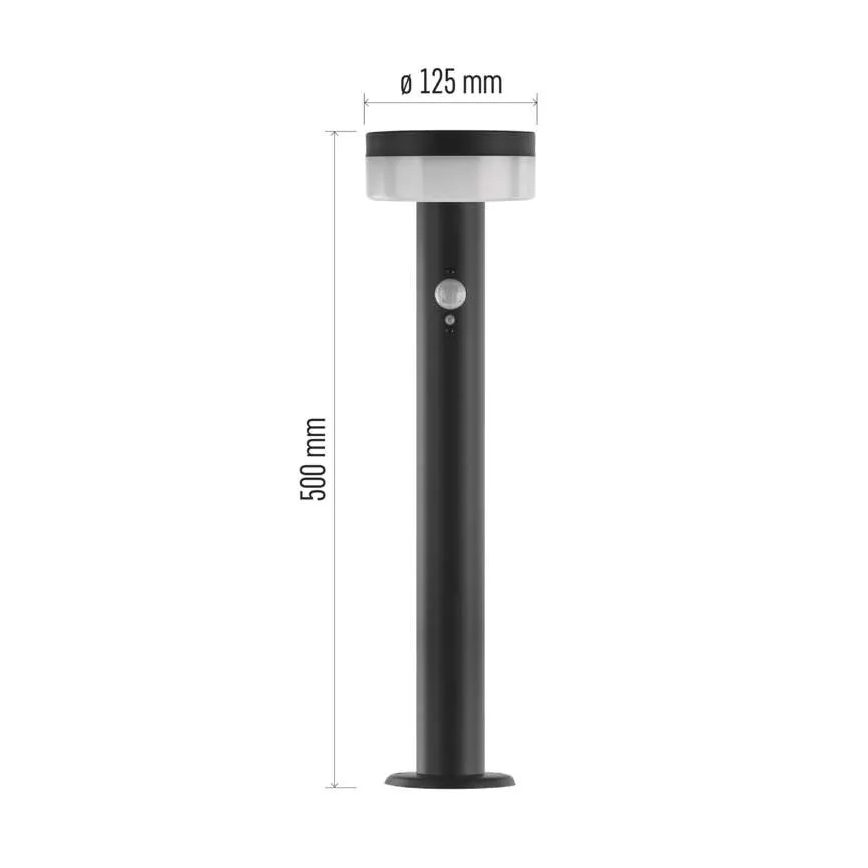 LED Zonne-energie lamp met sensor LED/2W/3,7V 1200 mAh IP44 50 cm