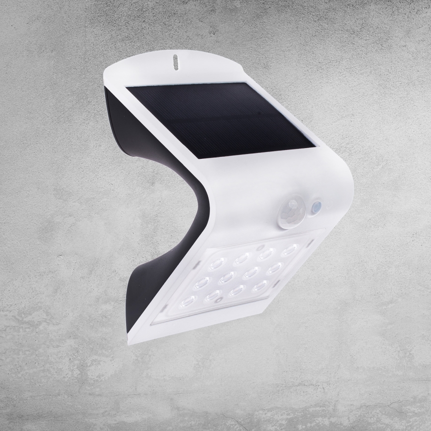 LED Zonne-energie lamp met bewegings- en schemersensor LED/1,5W/1200 mAh 3,7V IP65