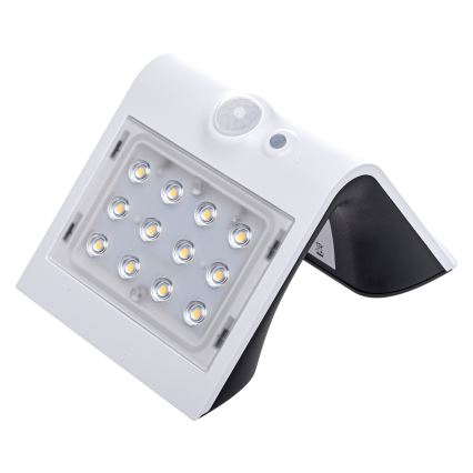 LED Zonne-energie lamp met bewegings- en schemersensor LED/1,5W/1200 mAh 3,7V IP65