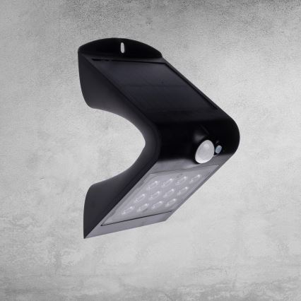 LED Zonne-energie lamp met bewegings- en schemersensor LED/1,5W/1200 mAh 3,7V IP65