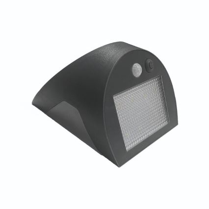 LED zonne-wandlamp met sensor LED/3W/3,7V 3000/4000K 1200 mAh IP54 antraciet