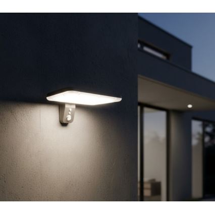 LED zonne-wandlamp met sensor PHOENIX LED/15W/3,2V 3000/4000K IP65 6000 mAh