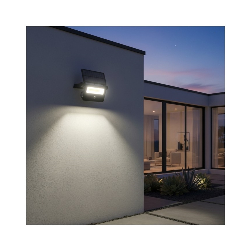 LED-zonneschijnwerper met sensor NCS G2 LED/20W/3,7V 3000/4000/6500K IP54 2600 mAh