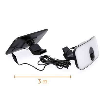 LED Zonne-spot met sensor LED/13W/3,7V IP65 4000K 4000 mAh