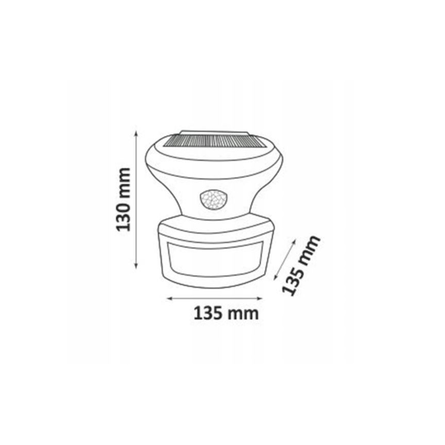 LED Zonne-spot met sensor LED/5W/3,7V 2000 mAh IP44
