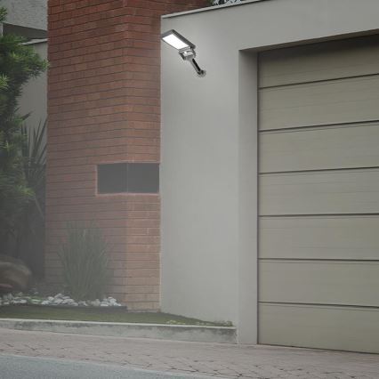 LED Zonne-spot met sensor LED/5W/3,7V 4000K 1500 mAh IP54 zwart