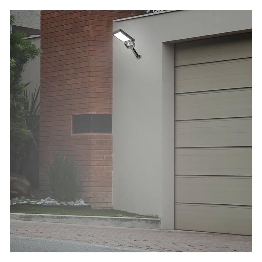 LED Zonne-spot met sensor LED/5W/3,7V 4000K 1500 mAh IP54 zwart