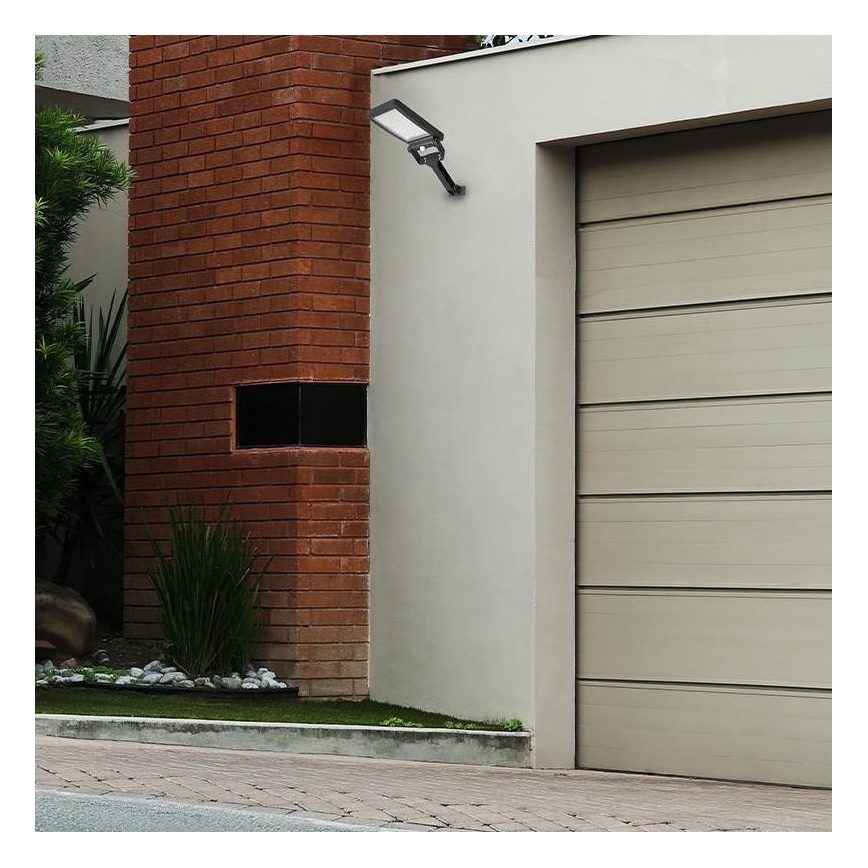 LED Zonne-spot met sensor LED/5W/3,7V 4000K 1500 mAh IP54 zwart