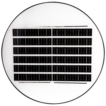 Dimbare LED-zonne-straatlamp met sensor LED/15W/6V 11000 mAh 6500K IP65 zwart + afstandsbediening